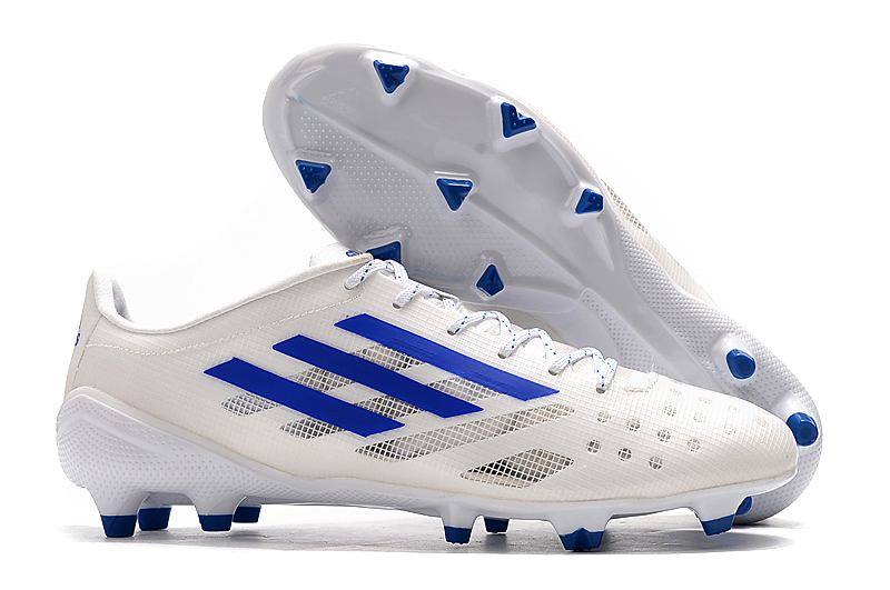 Adidas X 99.1 FG - Cloud White Blue: Performance Football Cleats