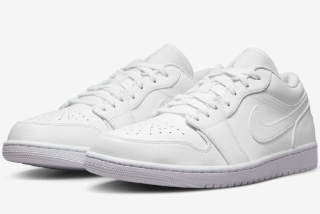 Air Jordan 1 Low 'Triple White' 553558-136 - Stylish, Clean White Sneakers