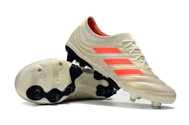 Adidas Copa 19.1 Firm Ground Cleat Off White Solar Red BB9185 | Top Performance, Style & Comfort