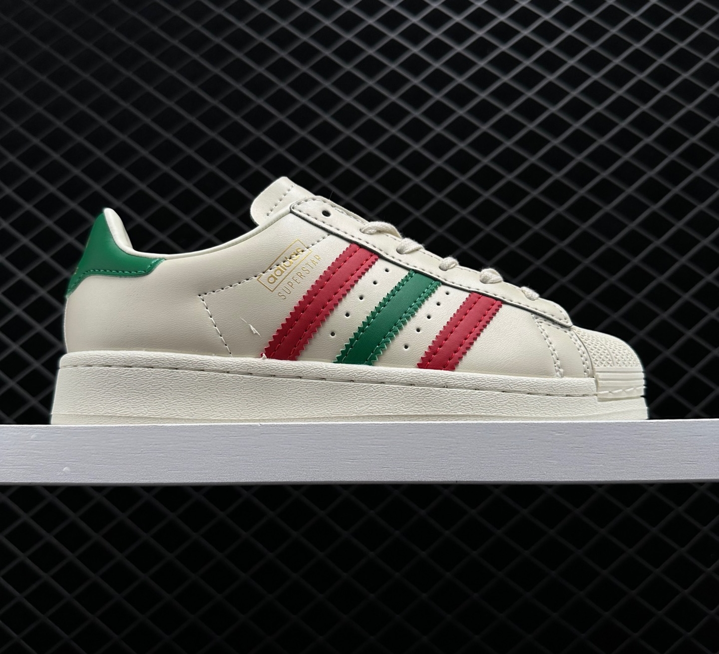 Adidas Originals Superstar White Green Red FZ5435 - Stylish and Classic Sneakers