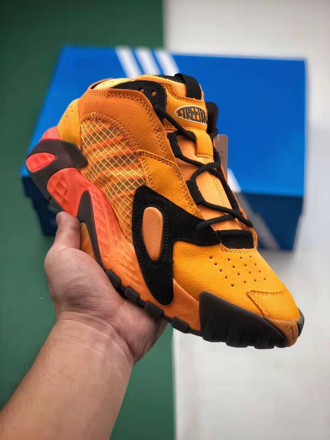 Adidas Streetball Flash Orange EF9598 - Stylish and Versatile Basketball Sneakers