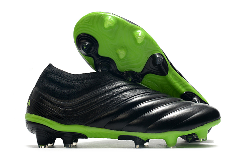 Adidas Copa 20+ FG: Black Green Soccer Cleats for Elite Performance