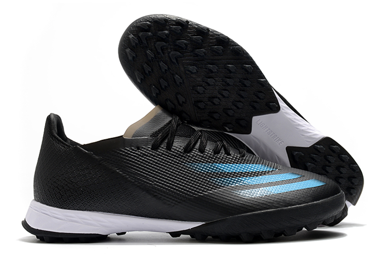 Adidas X Ghosted.1 TF - Black Blue: Fast and Dynamic Turf Soccer Shoes
