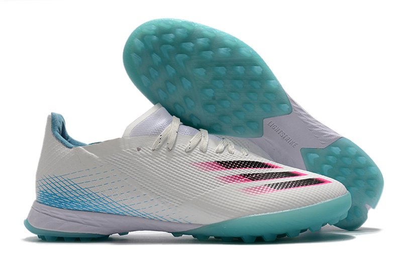 Adidas X Ghosted .1 Tf White Black Blue Pink: Premium Soccer Shoes