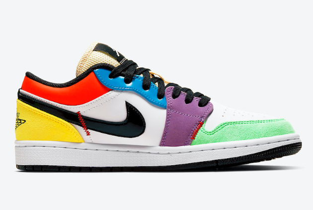 Air Jordan 1 Low 'Multicolor' CZ3572-104 - Stylish & Versatile Sneakers