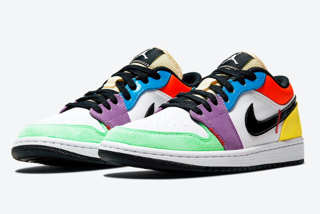 Air Jordan 1 Low 'Multicolor' CZ3572-104 - Stylish & Versatile Sneakers