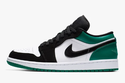 Air Jordan 1 Low Mystic Green 553558-113 - Stylish and Iconic Sneakers