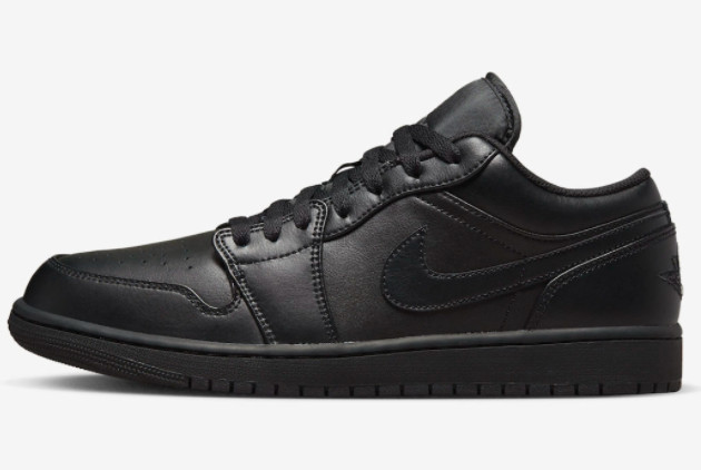 Air Jordan 1 Low 'Triple Black' 553558-093 | Black-on-Black Stylish Sneakers
