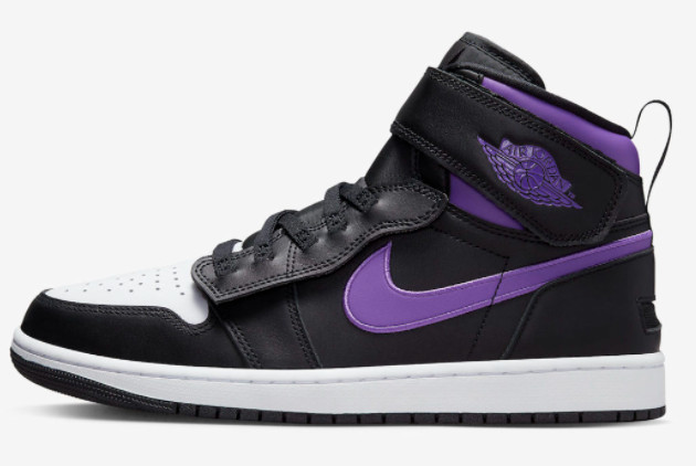 Air Jordan 1 FlyEase 'Viole' Black/Bright Violet-White - Shop Now