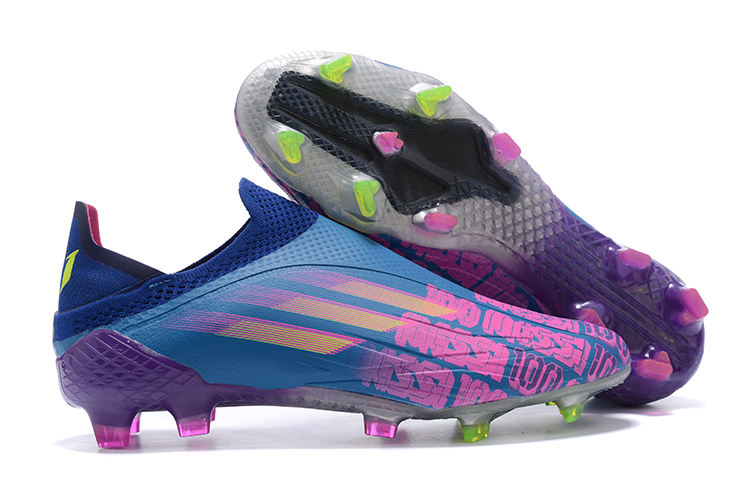 Adidas X Speedflow Messi+ FG Blue Shock Pink Solar Yellow - Unparalleled Victory