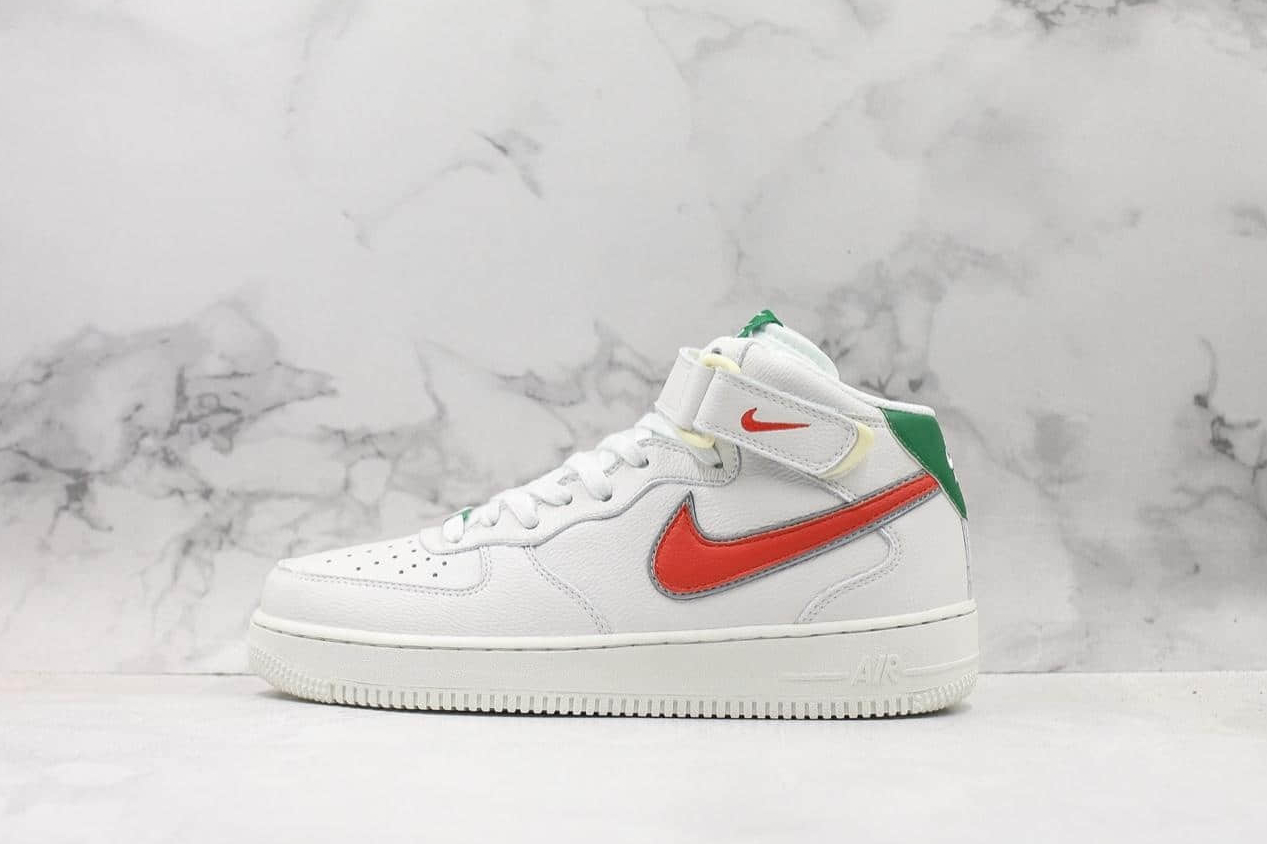Nike Air Force 1 Mid Hawkins High White Green 314193 100 - Authentic and Stylish Shoes