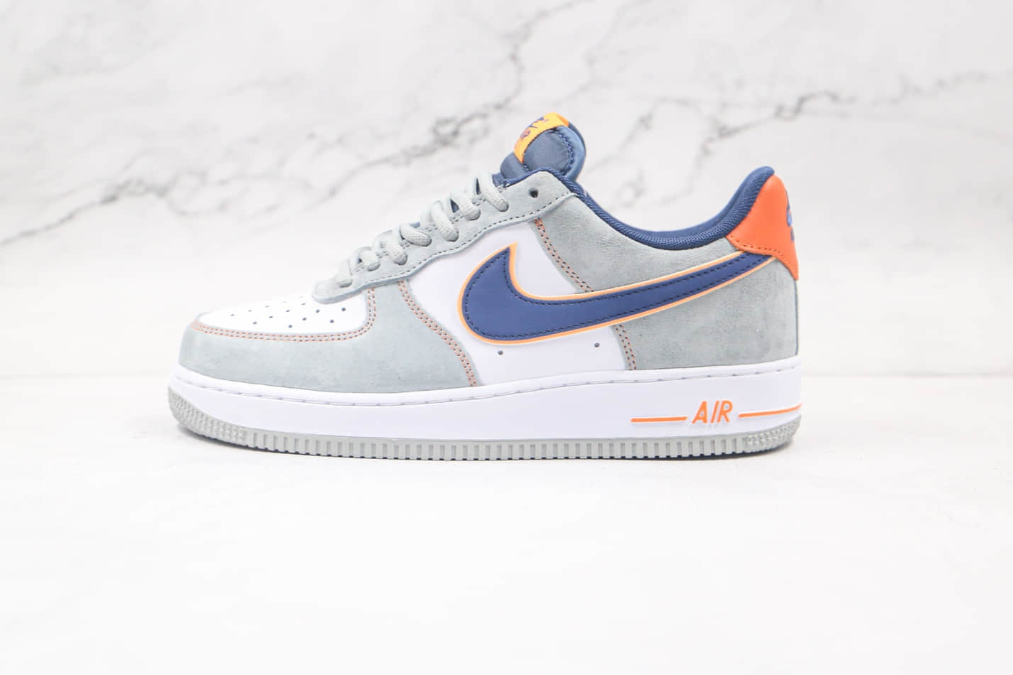 Nike Air Force 1 07 Low White Cool Grey Navy Blue Orange CQ5059-103 - Stylish and Comfortable Sneakers for Men