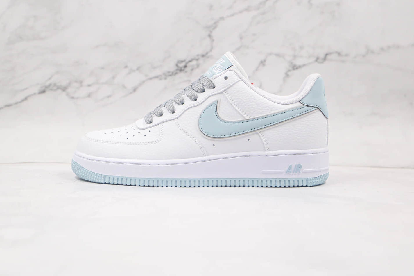 Nike Air Force 1 07 SU19 Low White Ice Blue AQ2566-201 | Authentic Sneakers for Men and Women