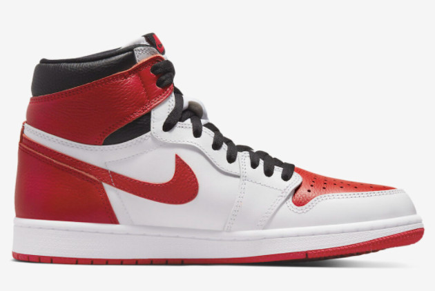 Air Jordan 1 High OG 'Heritage' White/University Red-Black - Classic Style and Authenticity