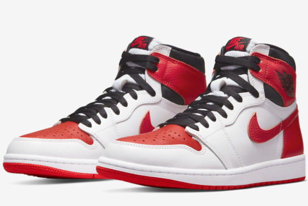 Air Jordan 1 High OG 'Heritage' White/University Red-Black - Classic Style and Authenticity
