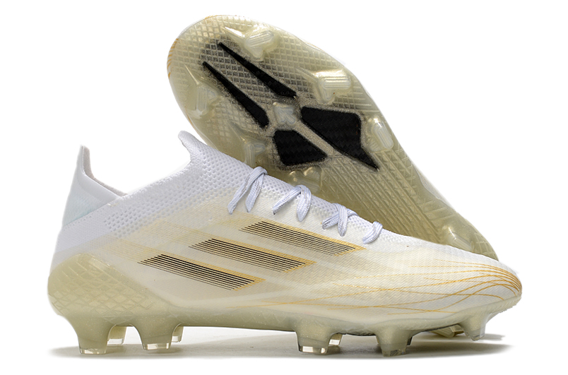 Adidas X SPEEDFLOW + FG Branco Dourado - Premium Football Cleats