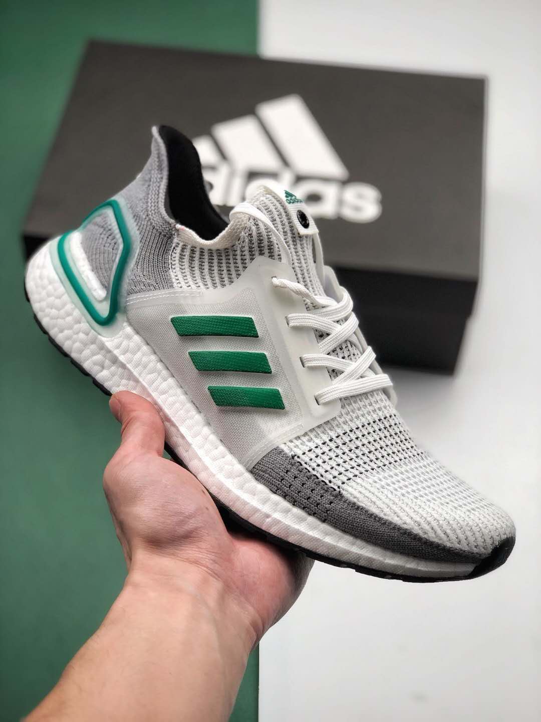 Adidas UltraBoost 19 Consortium Classic Green EE7517 Premium Sneakers