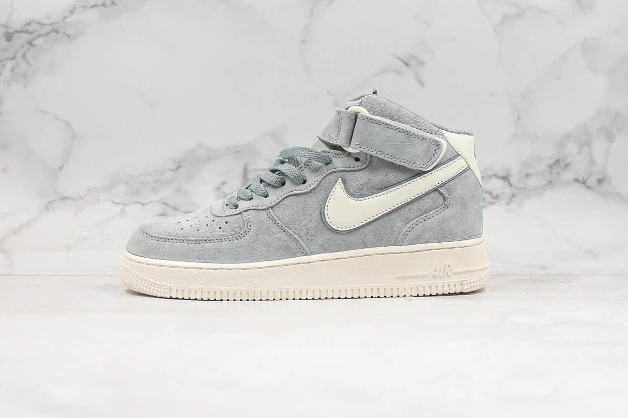 Nike Air Force 1 07 Mid Grey Beige White Running Shoes CL2885-006 - Shop Now