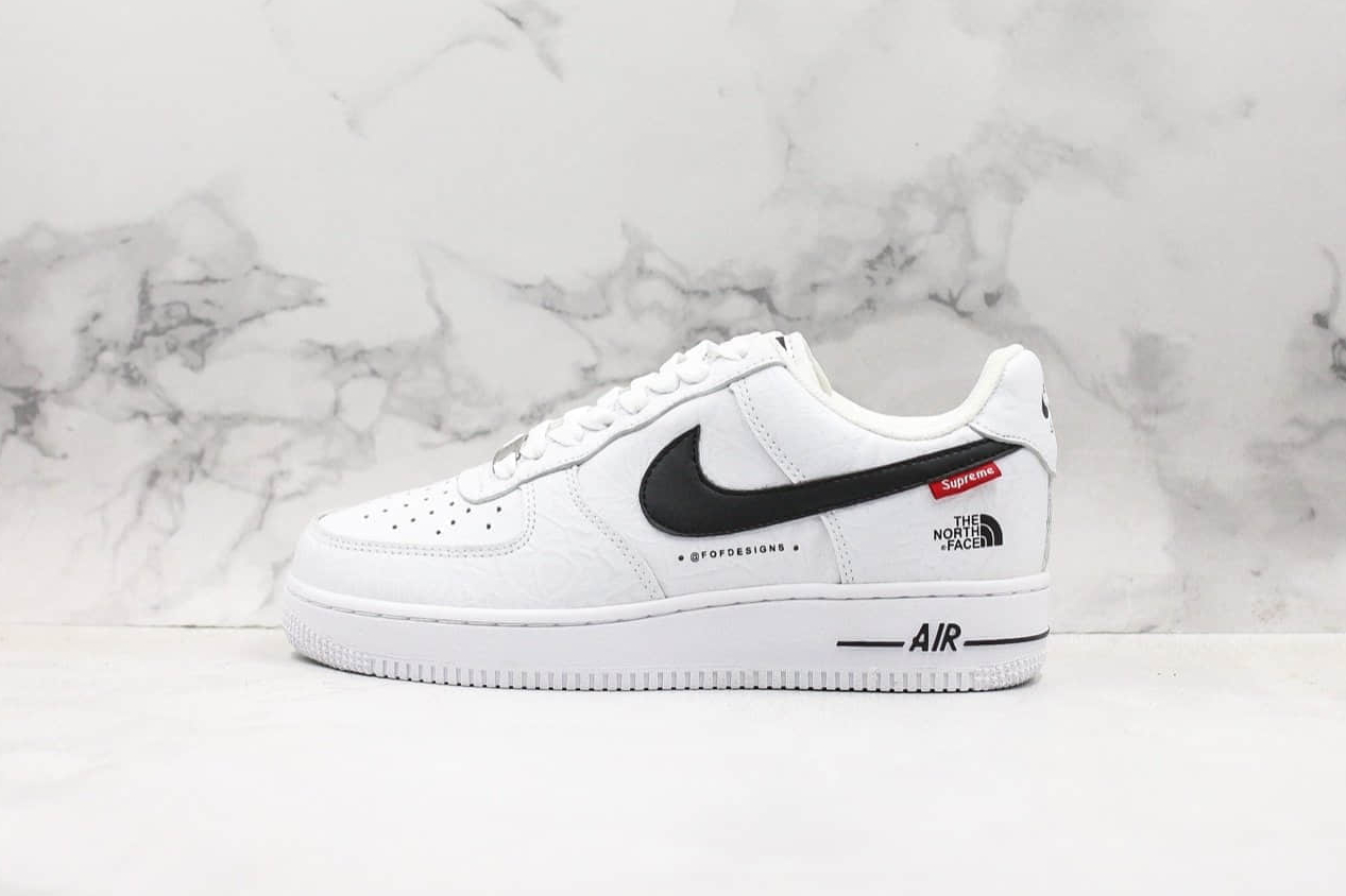 Supreme x The North Face x Nike Air Force 1 Low - White/Black - AR3066-100