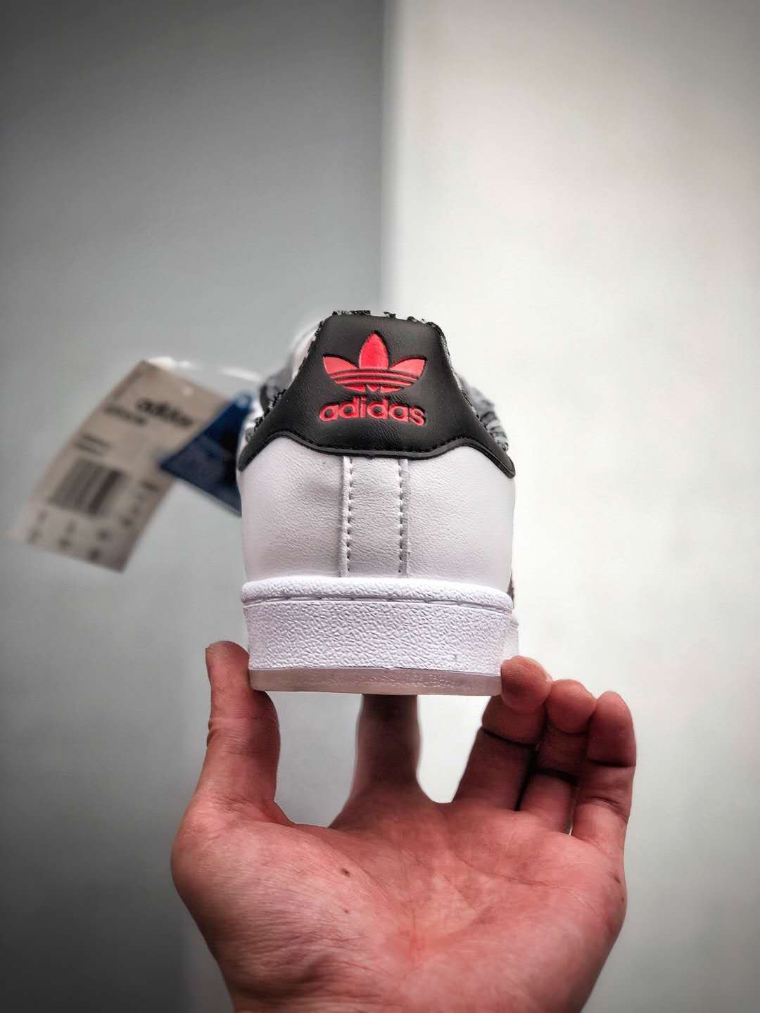 Adidas Superstar Cloud White Core Black Red FW6593 - Shop Now!