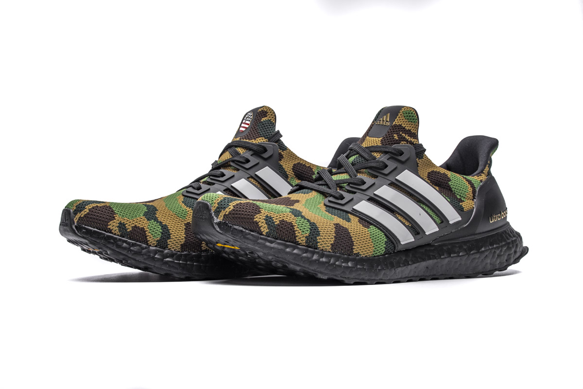 Adidas A Bathing Ape X UltraBoost 4.0 'Green Camo' F35097 - Limited Edition Collaboration
