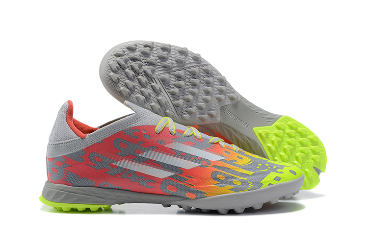 Adidas X Speedflow.3 Soccer Shoes Grey Pink Yellow FY3311 - Unleash Your Speed and Style