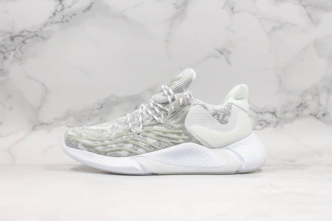 Adidas Alphabounce Boost Gray White Skateboard Jogging AY6685 - Trendy & Versatile Athletic Footwear