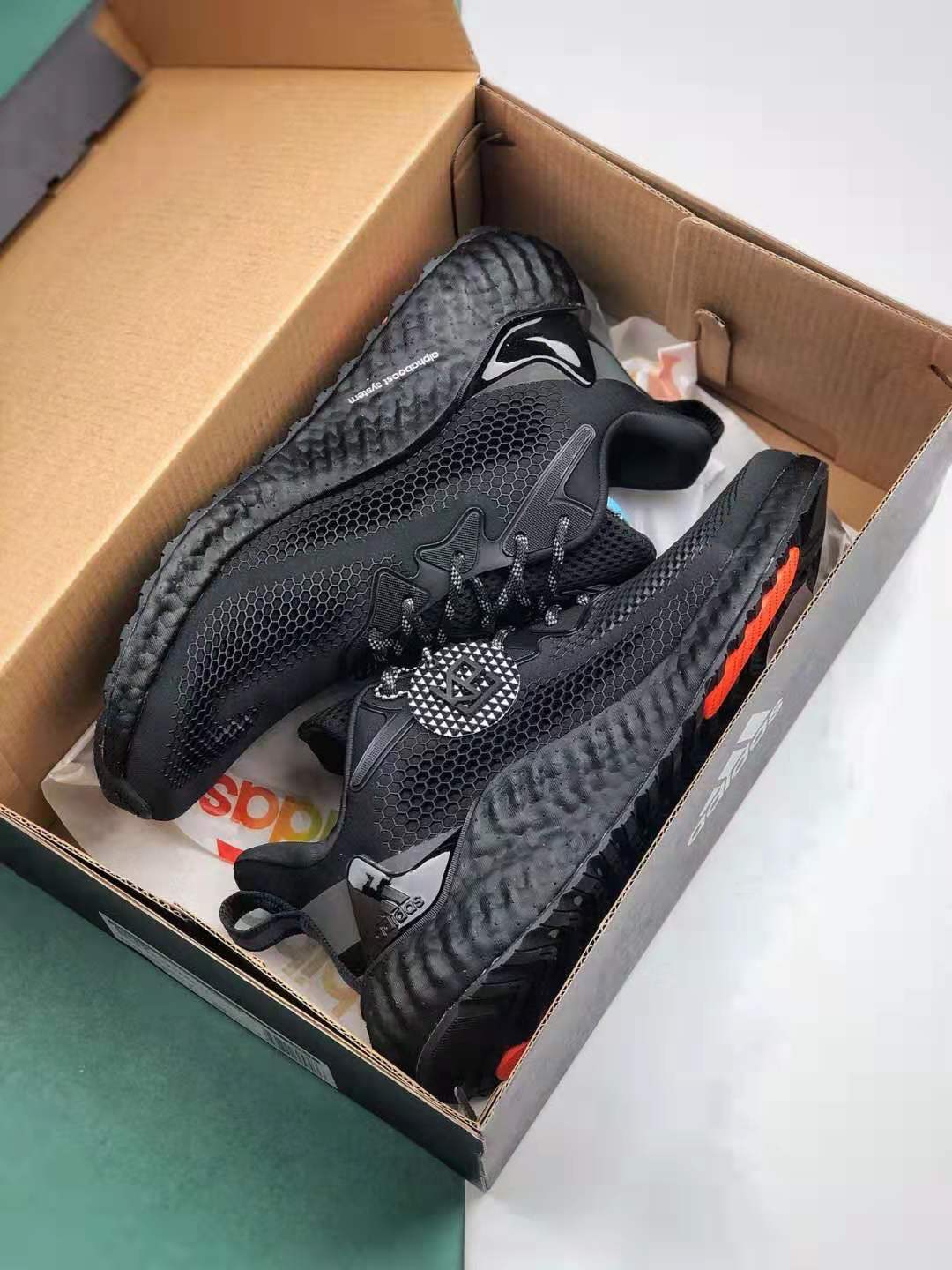 Adidas Alphabounce Boost Core Black Orange Shoes EG6533 - Stylish and Comfortable Footwear