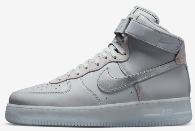 Nike Air Force 1 High Wolf Grey/Metallic Silver-Volt DZ5428-001 - Stylish & Sporty Footwear