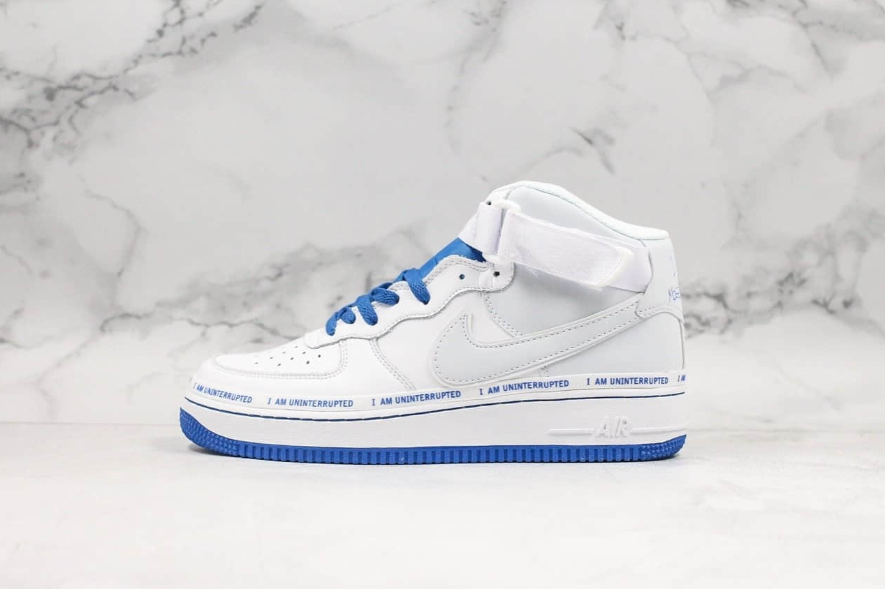 Nike Air Force 1 High Womens MTAA QS Uninterrupted White Blue - CQ0494-600