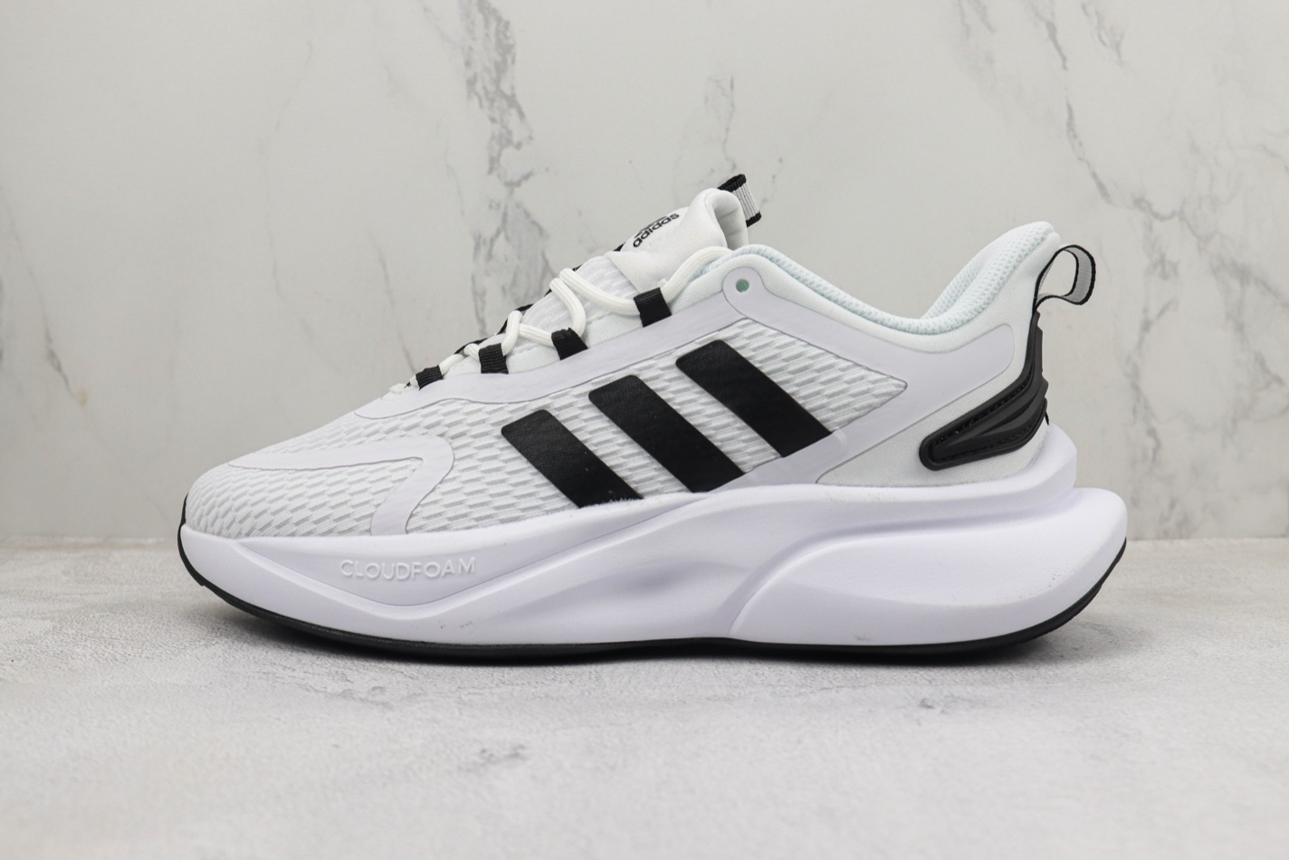 Adidas AlphaBounce Cloud White Core Black HP6146 - Stylish and Versatile Running Shoes