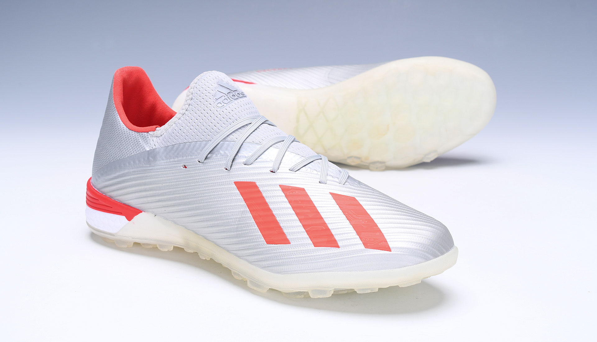 Adidas X 19.1 Tf 302 Redirect - Silver Metallic Red Footwear White G25752