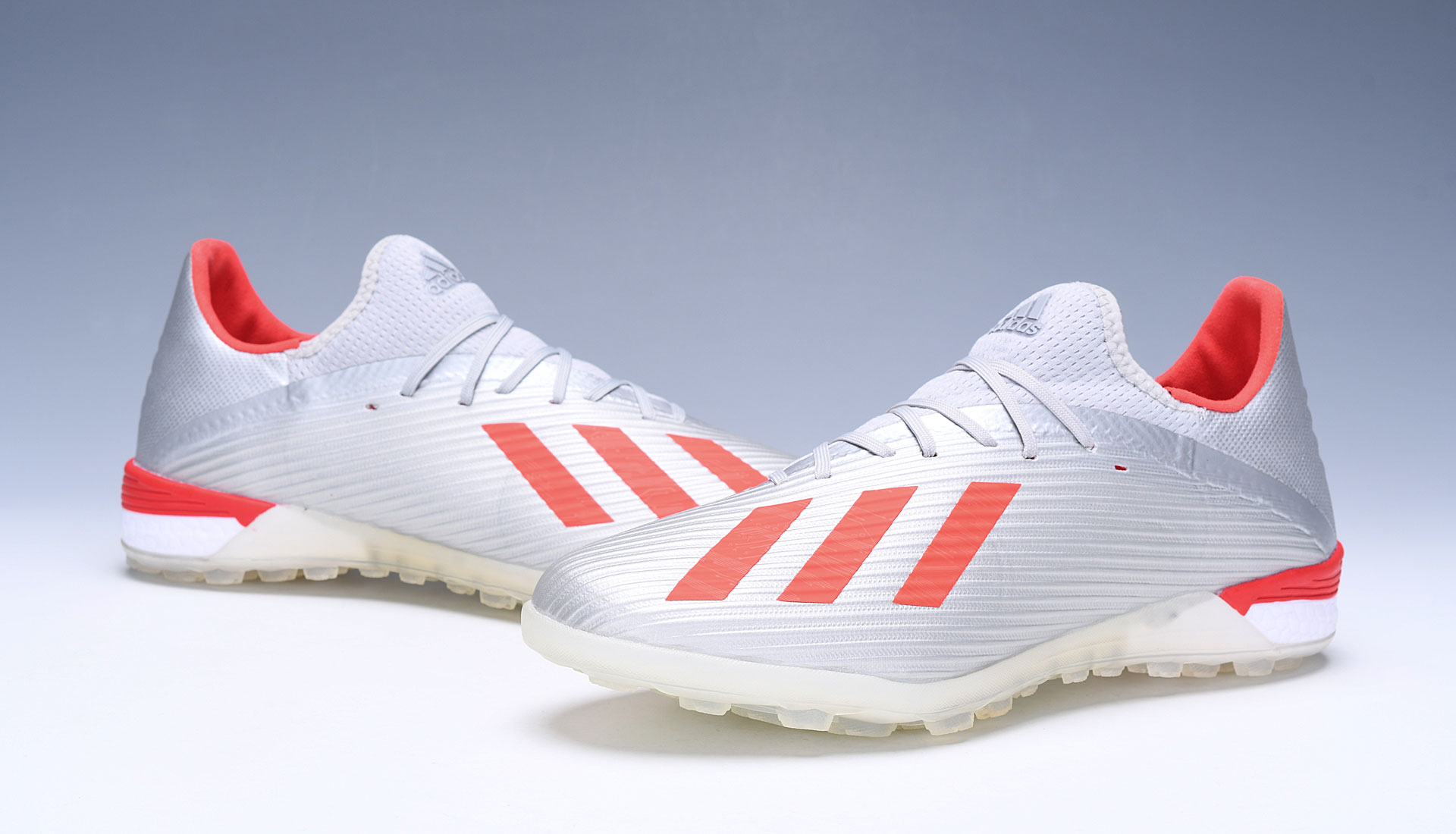 Adidas X 19.1 Tf 302 Redirect - Silver Metallic Red Footwear White G25752
