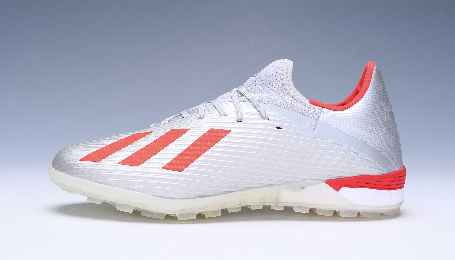 Adidas X 19.1 Tf 302 Redirect - Silver Metallic Red Footwear White G25752