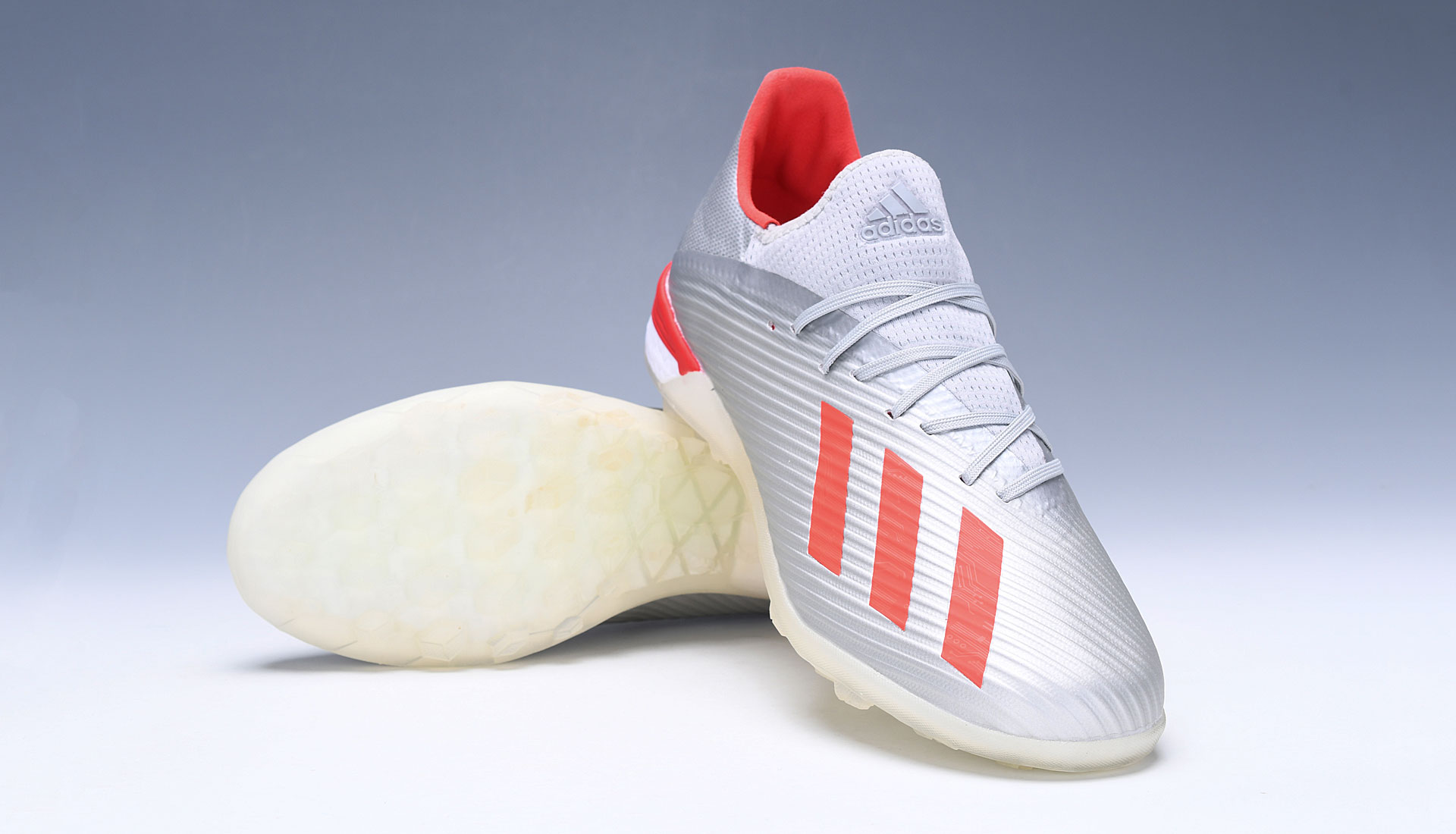 Adidas X 19.1 Tf 302 Redirect - Silver Metallic Red Footwear White G25752