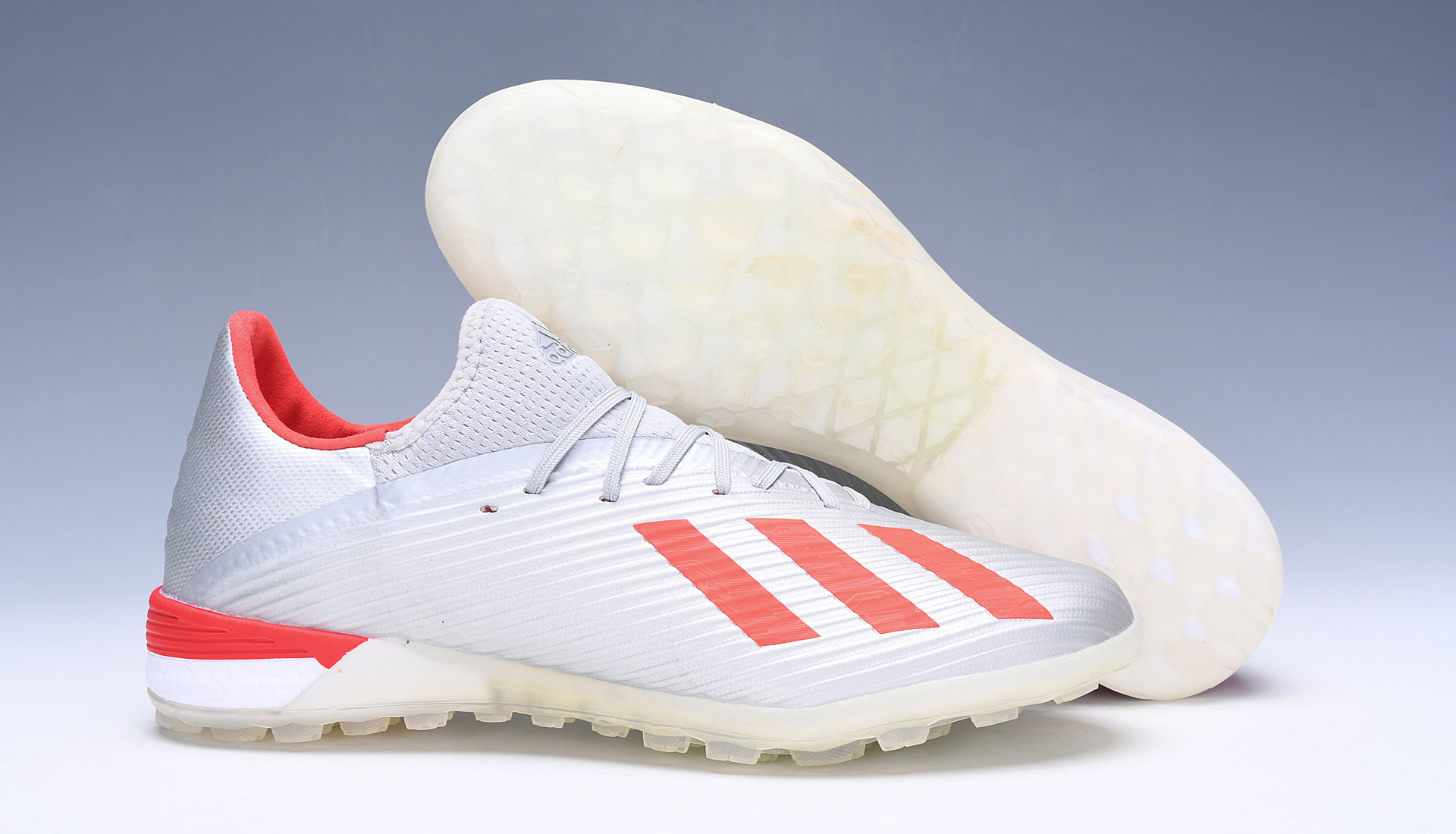 Adidas X 19.1 Tf 302 Redirect - Silver Metallic Red Footwear White G25752