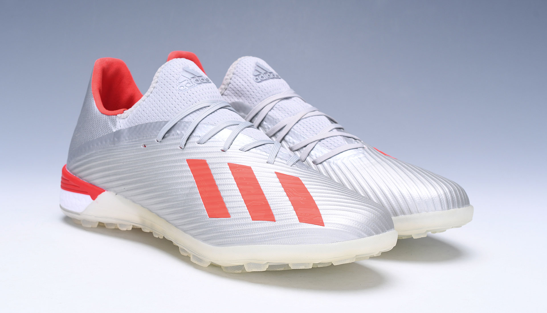 Adidas X 19.1 Tf 302 Redirect - Silver Metallic Red Footwear White G25752