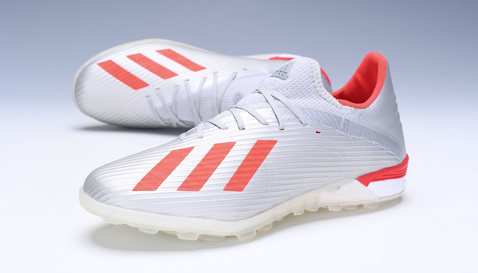 Adidas X 19.1 Tf 302 Redirect - Silver Metallic Red Footwear White G25752