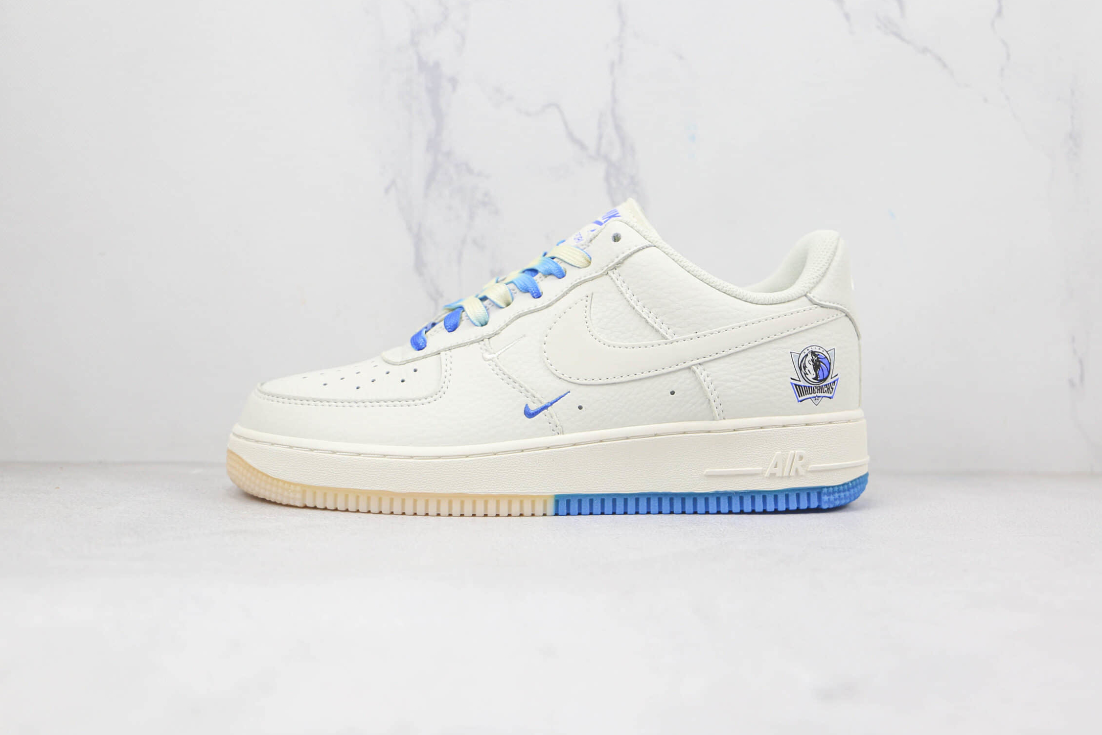 Nike Air Force 1 07 Low White Blue Running Shoes DH2088-606 | Premium Sneakers for Men