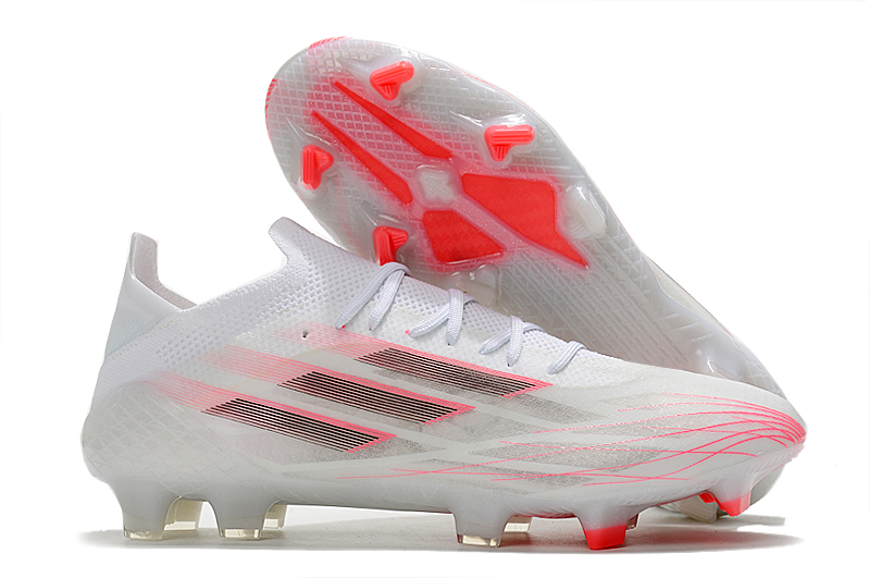 Adidas X Speedflow.1 FG Soccer Cleats - White Solar Red | Top Performance and Style