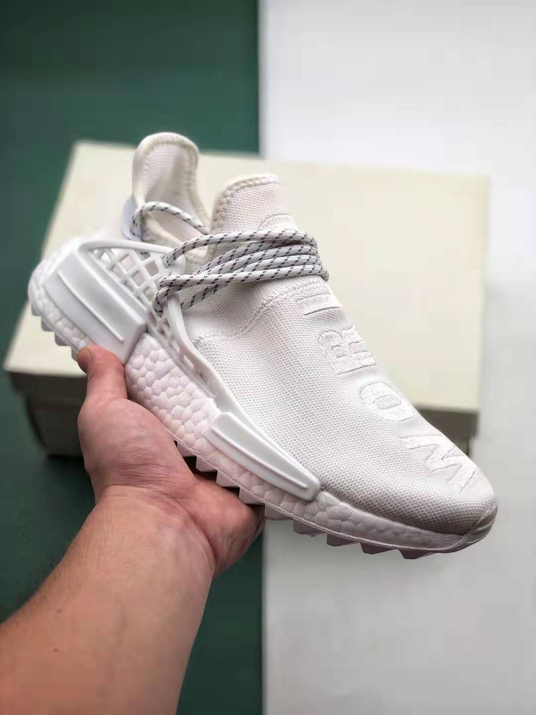 Adidas Pharrell x NMD Human Race Trail 'Blank Canvas' AC7031 - Limited Edition Footwear