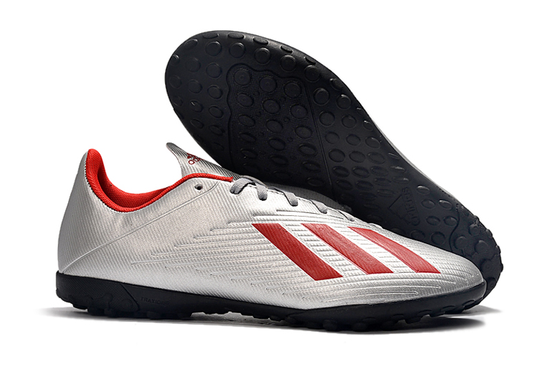 Adidas X 19.4 Artificial Soccer Shoes Silver F35344 - Premium Footwear for Winning Matches.