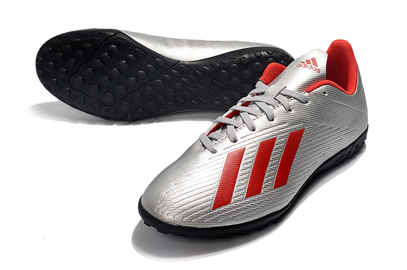 Adidas X 19.4 Artificial Soccer Shoes Silver F35344 - Premium Footwear for Winning Matches.