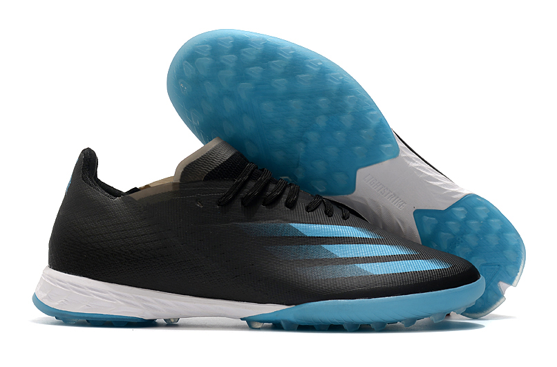 Adidas X Ghosted.1 TF Black Blue - Lightning Fast Performance | Free Shipping