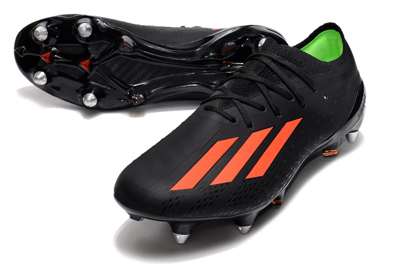 Adidas X Speedportal.1 SG Soccer Cleats Core Black Solar Red Solar Green