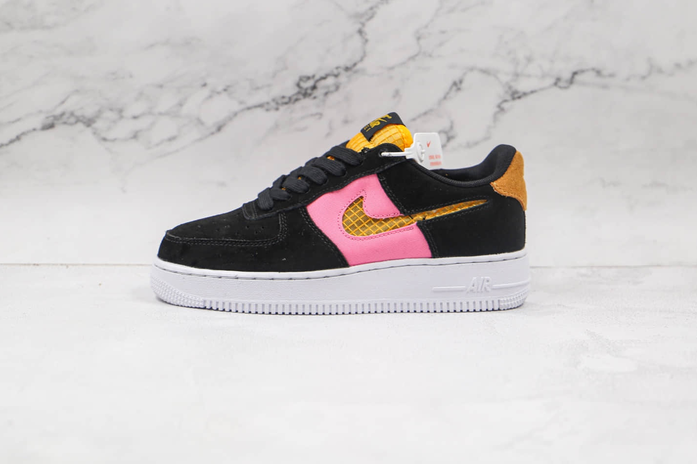 Nike Air Force 1 Low 'Black Lotus Pink' CJ4093-002 - Limited Edition Design and Style.