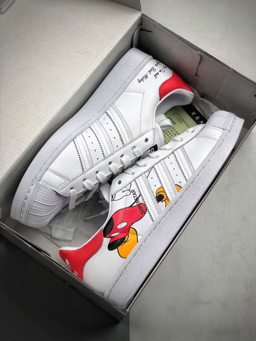 Adidas Mickey Mouse x Superstar 'Color' FW2901 - Limited Edition Collaboration.