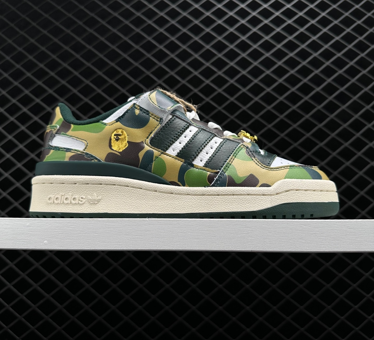 Adidas Forum Low 84 x BAPE '30th Anniversary - Green Camo' Footwear