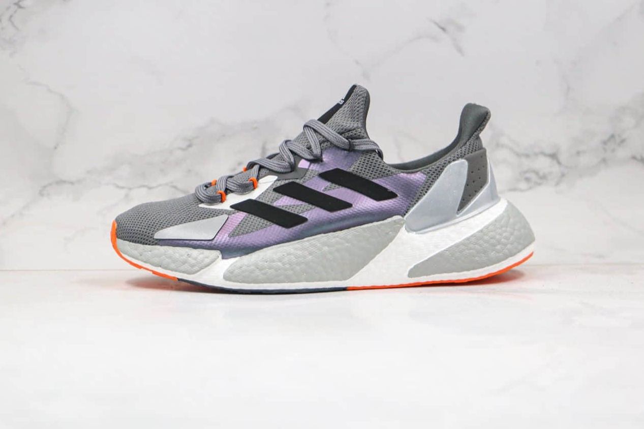Adidas X9000l4 Splicing Colorblock Shock Absorption Sports Unisex Gray White Red FY2348