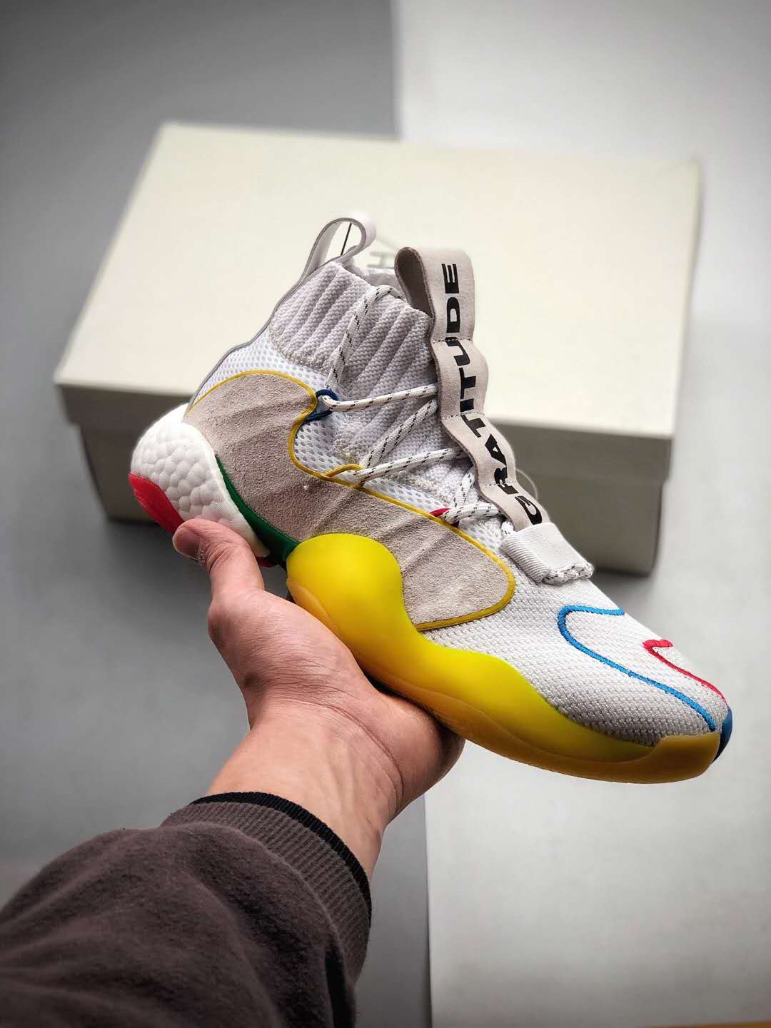 Adidas Crazy BYW LVL X Pharrell Alternate White EF3500 - Limited Edition Sneakers